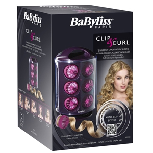 Trusa de bigudiuri electrice BaByliss RS100E, 12 bigudiuri, silicon