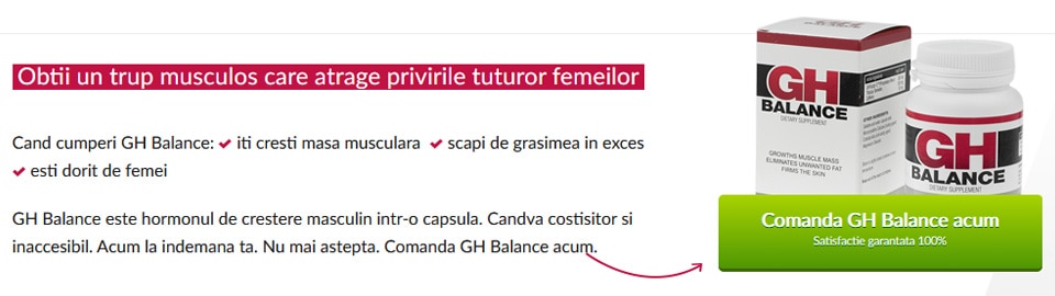 Comanda GH-Balance la pret redus