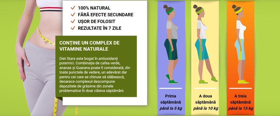 Diet Stars supliment natural pentru slabire si remodelare corporala