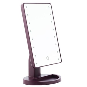 Oglindă de Masă Superstar, Pretty U, 16 lumini LED, rotație de 180º, buton ON/OFF