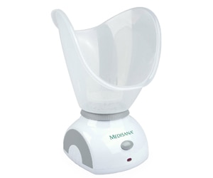 Sauna faciala Medisana FSS 88245, 2 capete interschimbabile, Alb/Gri