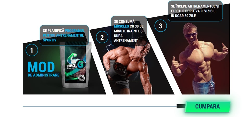 comanda supliment masa musculara MuscleG la pret redus